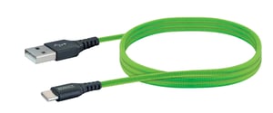 Schwaiger LPRO520 501 USB Cable, USB 3.2 Gen 1 (3.1 Gen 1), 1.2 m, USB-A to USB-C, 0.48 Gbit/s, Green