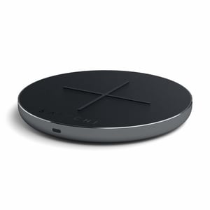 Satechi ST-IWCBM ładowarka do urządzeń przenośnych Smartfon Czarny, Szary USB Bezprzewodowe ładowanie Szybkie ładowanie Wewnętrzna