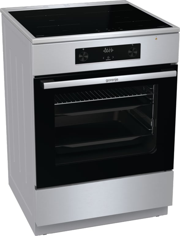 Gorenje GEIT6C60XPG Kuchenka wolnostojąca Prąd elektryczny Płyta indukcyjna strefowa Stal nierdzewna