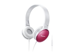 Panasonic RP-HF300ME-P hörlurar/headset Sladdanslutet Huvudband Samtal/musik Rosa, Vit