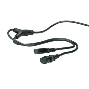 ROLINE 19.08.1022 Power Cable, Black, 1.8 m, CEE7/7, C13, Panel