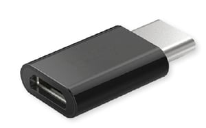 Savio AK-31 / B przejściówka do kabli Micro USB USB 3.1 Typ C Czarny