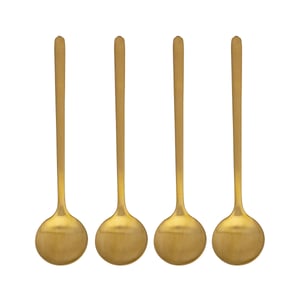 Bialetti FW2022042 Löffel Kaffeelöffel Stahl Gold 4 Stück