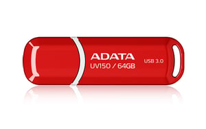 ADATA 64GB DashDrive UV150 pamięć USB USB Typu-A 3.2 Gen 1 (3.1 Gen 1) Czerwony