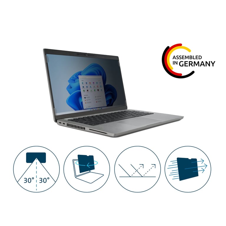 Kensington Dwustronny, zdejmowany filtr prywatyzujący do laptopów 14” 16:9