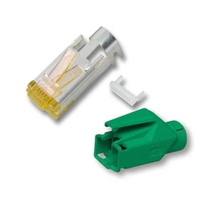 EFB Elektronik RJ45-Hirose Stecker STP TM31 grün 50 Stueck 3 Elemente Cat.6A RJ-45 Zielony