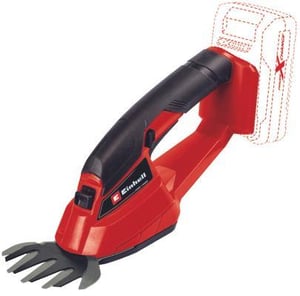 Einhell GE-CG 18/1 Li-Solo batteridrivna gräsklippare 10 cm 18 V Li-ion Svart, Röd