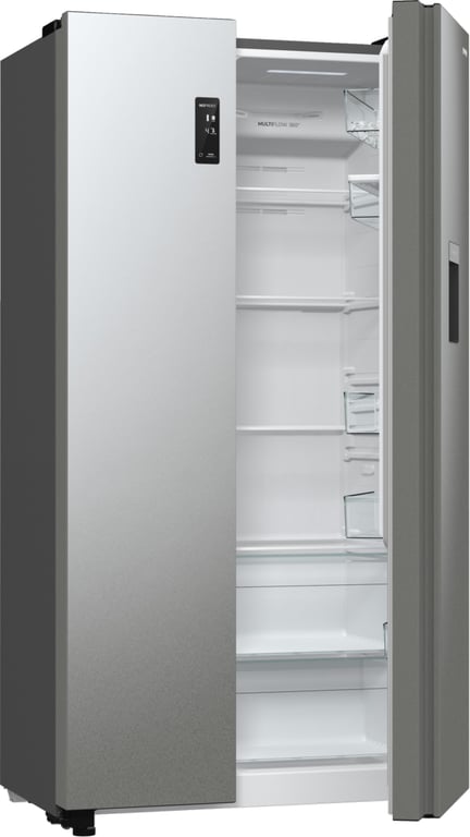 Gorenje NRR9185EAXLWD chłodziarko-zamrażarka otwierana obustronnie Wolnostojący 547 l Szary