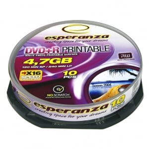 Esperanza 1305 DVD 4.7 GB DVD+R, 10-pack