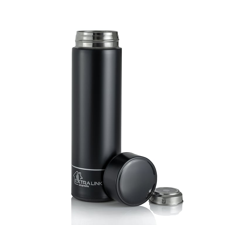 Extralink Kubek termiczny Smart Travel Mug Czarny Termos z wyświetlaczem LED