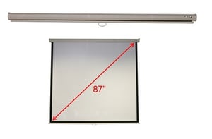 Acer M87-S01MW projector screen, 2.21 m (87"), 1:1