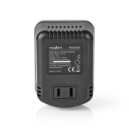 Nedis POCO104 adapter zasilający/ inwentor Wewnętrzna 45 W Czarny
