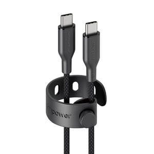 PanzerGlass empower™ by ® Racing 240W USB-C to USB-C Cable | USB 2.0 | 2M | Space Black kabel USB Czarny