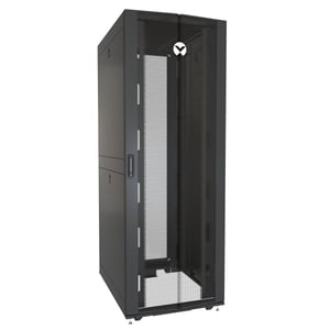 Vertiv VR3157 48U-Rack, freistehendes Rack, schwarz, transparent