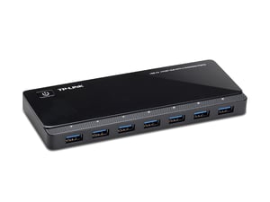 TP-Link UH720 USB 3.2 Gen 1 (3.1 Gen 1) Micro-B-Hubs und -Hubs, 5000 Mbit/s, schwarz