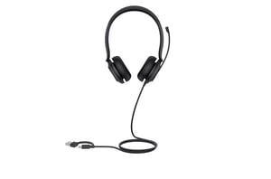 Yealink UH35 Dual Teams USB-C/A Headset Zestaw słuchawkowy Przewodowa Opaska na głowę Połączenia/muzyka USB Type-C / USB Type-A Czarny