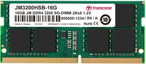 Transcend JetRam JM3200HSB-16G 16-GB-DDR4-Speichermodul, 260-Pin-SO-DIMM