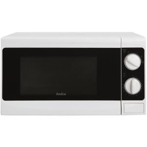 Amica AMG17M70V Mikrowelle, weiß, Solo-Mikrowelle für die Arbeitsplatte, 17 l, 700 W