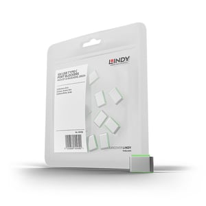 Lindy 40438 USB-Typ-C-Port-Blocker, grün, 10 Stück