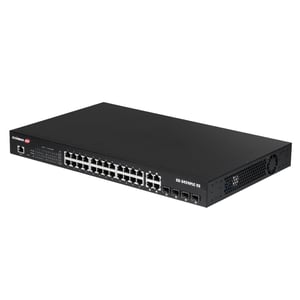 Edimax Switch Pro 24x GE GS-5424PLC V3 POE – Verwaltbarer Gigabit-Ethernet-Switch (10/100/1000) mit PoE-Unterstützung, 1U, schwarz