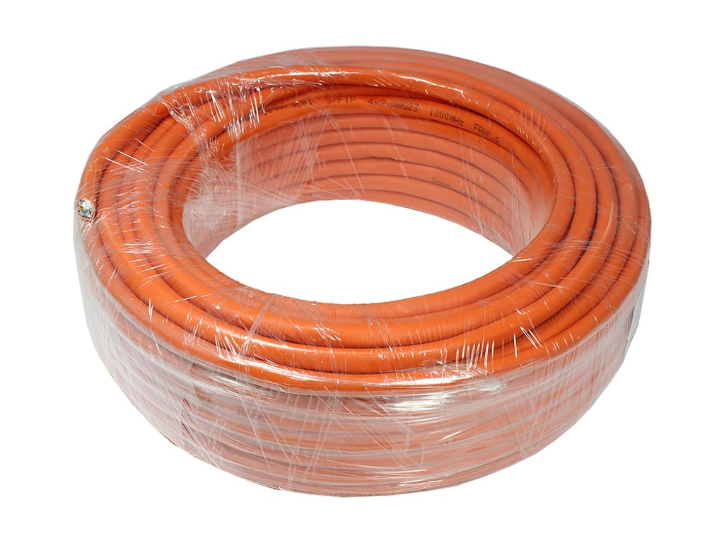 さーちゃ Alcasa Cat7, 25m kabel sieciowy Pomarańczowy S/FTP (S-STP