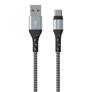 Energizer C520CKBK USB-Kabel USB 2.0 2 m USB-A auf USB-C Schwarz, Silber