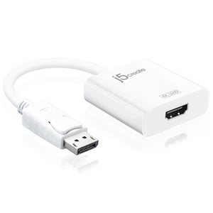 j5create JDA158 DisplayPort™ till 4K HDMI™ aktiv adapter 0,16 m Vit