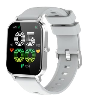 Denver SW-181GREY smartwatch / zegarek sportowy 4,32 cm (1.7") IPS Cyfrowy Ekran dotykowy Srebrny Odnowiony