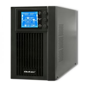 Qoltec 53042 Double-Conversion (Online) UPS 1 kVA 800 W 2 x AC outlets