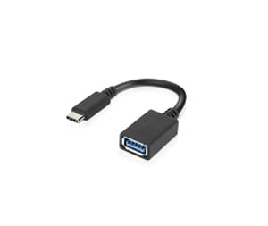 Lenovo 4X90Q59481 USB 3.2 Gen 1 (3.1 Gen 1) Cable, 0.14 m, USB-C to USB-A, Black
