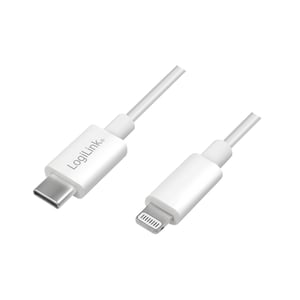 LogiLink UA0359 Telefonkabel, weiß, 1 m, USB-A-zu-Lightning