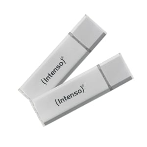 Intenso Ultra Line 2 x 64 GB USB-Stick, USB Typ A 3.2 Gen 1 (3.1 Gen 1), Silber