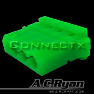 AC Ryan Connectx™ T-Molex power Female - UVGreen 100x T-Molex Female Zielony