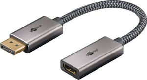 Goobay 75272 0.2 m DisplayPort to HDMI Cable Adapter, Black