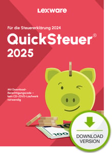 Lexware QuickSteuer 2025 Download Steuerrückerstattung 1 x Lizenz