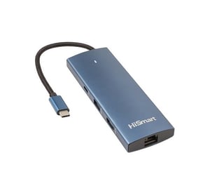 Extra Digital CA914357 huby i koncentratory USB 3.2 Gen 1 (3.1 Gen 1) Type-C 10000 Mbit/s Niebieski