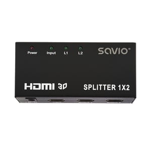 Savio CL-42 HDMI-TV-fördelare 2x HDMI