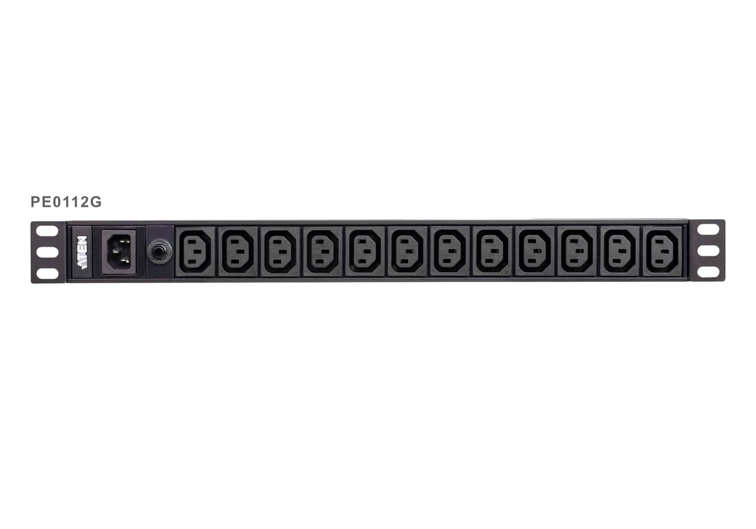 ATEN PE0112G rozdzielacz zasilania PDU 12 x gniazdo sieciowe 1U Czarny