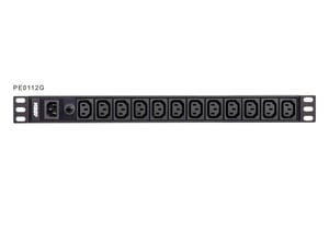 ATEN PE0112G rozdzielacz zasilania PDU 12 x gniazdo sieciowe 1U Czarny