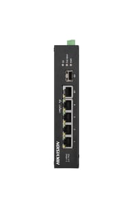 Hikvision DS-3T0306HP-E/HS Unmanaged L2 Fast Ethernet (10/100) Netzwerk-Switch mit PoE-Unterstützung Grau
