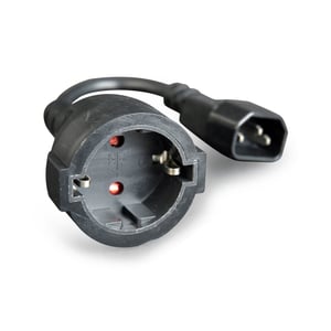 Gembird PC-SFC14M-01 kabel zasilające Czarny 0,15 m C14 panel