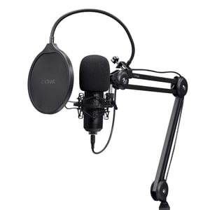 Trust GXT 270 Emita II+ Schwarz – Mikrofon für Podcasts