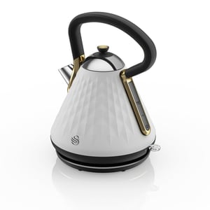 Swan Gatsby 1.7 L 3000 W Electric Kettle, White