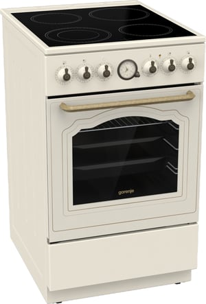 Gorenje GECS5B70CLI Kuchenka wolnostojąca Prąd elektryczny Ceramiczna Beżowy