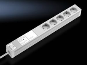 Rittal DK 7240.230 rozgałęziacz 2 m 5 x gniazdo sieciowe Wewnętrzna Szary