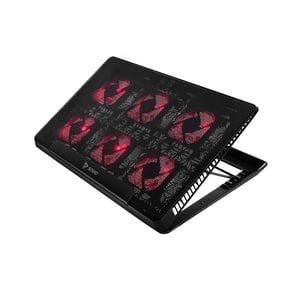 Savio Laptop Cooling Pad with 6 Backlit Fans, 2000 RPM, COS-01, 43.9 cm (17.3") Laptop Cooling Pad, Black, Red