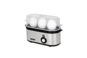 Unold 38610 3-Egg Egg Cooker, 210 W, Stainless Steel