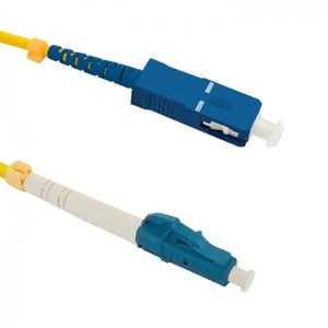 Qoltec 54337 kabel InfiniBand / światłowodowy 0,5 m LC SC Żółty