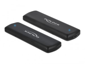 DeLOCK Obudowa zewnętrzna USB Type-C na M.2 NVMe PCIe lub SATA SSD - Beznarzędziowa