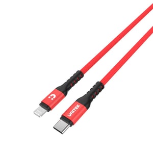 UNITEK C14060RD kabel Lightning 1 m Czerwony